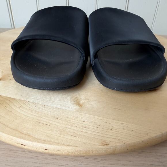 LULULEMON Restfeel Slide Sandal Women Size 9 Black Recovery Slip On Cushioned - Picture 6 of 13